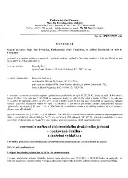 Exekutorský úřad Chomutov Mgr. Jan Peroutka