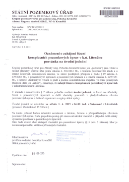 ST&Aacute;TN&Iacute; POZEMKov&Yacute; &Uacute;ŘAD