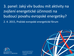 AKTUALIZACE STÁTNÍ ENERGETICKÉ KONCEPCE ČESKÉ REPUBLIKY