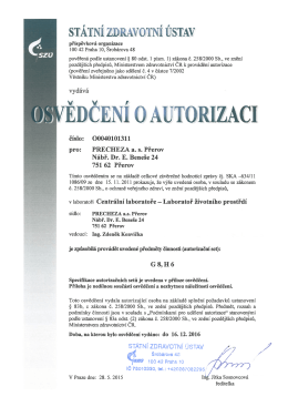 ST&Aacute;TN&Iacute; ZDRAVOTN&Iacute; &Uacute;STAV