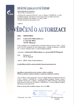 ST&Aacute;TN&Iacute; ZDRAVOTN&Iacute; &Uacute;STAV