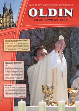 ročník 25 • květen 2015 • číslo 5 olomoucký arcidiecézní informátor