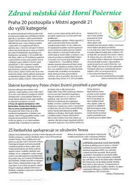 Zdravá městská část Horní Počernice