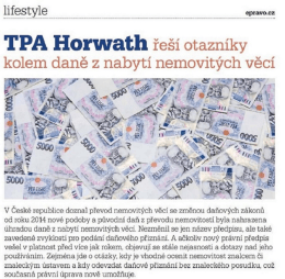 TPA Horwath řeší otazníky kolem daně z n
