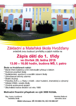 Zápis děti do 1. třídy
