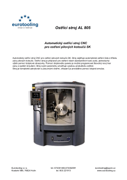 Automatický ostřící stroj CNC pro pilové kotouče o průměru 100