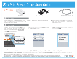 xPrintServer Quick Start Guide