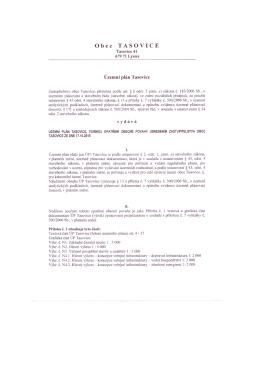 &Uacute;zemn&iacute; pl&aacute;n Tasovice