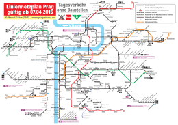 Liniennetzplan Prag gültig ab 07.04.2015
