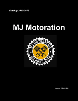 MJ Motoration catalogue 2016