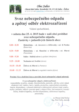 Svoz nebezpečn&eacute;ho odpadu