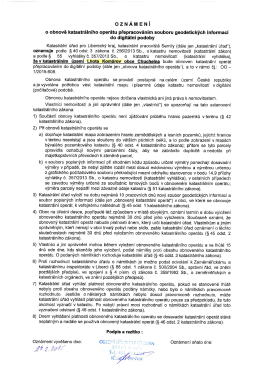 OZNÁMENÍ - Obec Chuchelna.