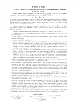 k.&uacute;. Tržek - MĚSTYS KOLINEC