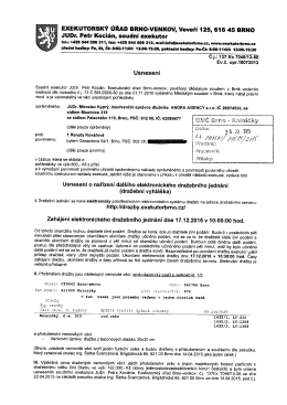 EXEKUTORSKÝ ÚŘAD BRNO-VEN Kov, Veveří 125, 61 6 45 BRNO