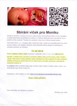 Víčka pro Moničku
