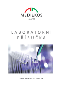 Laboratorní příručka - Mediekos Labor, s.r.o.