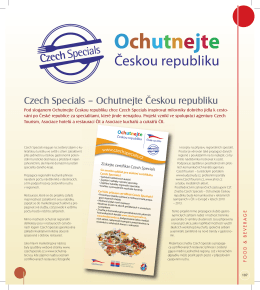 Czech Specials – Ochutnejte Českou republiku
