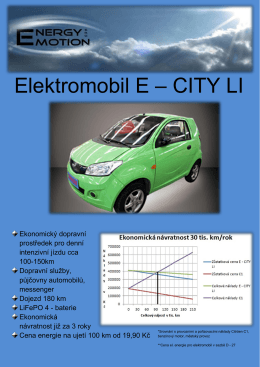 Elektromobil E – CITY LI