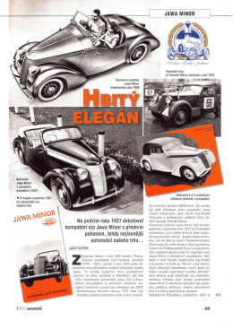 Hbitý elegán Jawa 2013 / 1 Automobil Revue