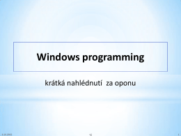 Windows programming