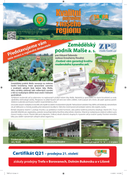 Zemědělský podnik Malše a. s.