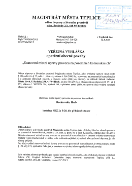 veřejná vyhláška