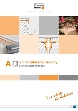 Volně vyložené balkony (A) (pdf - 5,3 MB) - Schlüter