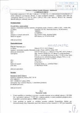 změně některých souvisejících zákonů, ve znění pozdějších