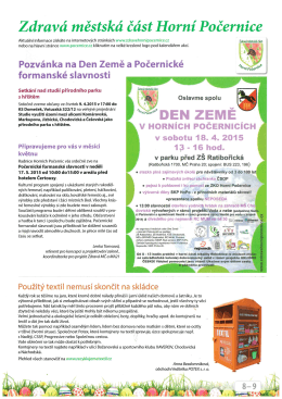 Zdravá městská část Horní Počernice