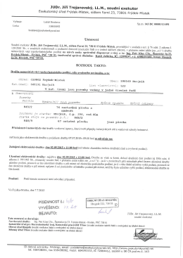 JUDr. Jiř&iacute; Trojanovsk&yacute;, LL.M., soudn&iacute; exekutor