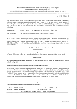 Exekutorský úřad Brno-město, soudní exekutor Mgr. lng. Josef Cingroš