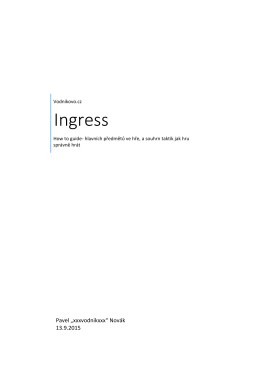 Ingress guide v2.0