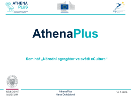 AthenaPlus - eMuzeum - Centrum pro prezentaci kulturního dědictví