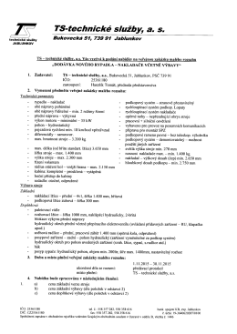 Zakázka malého rozsahu 5.10.2015 - TS