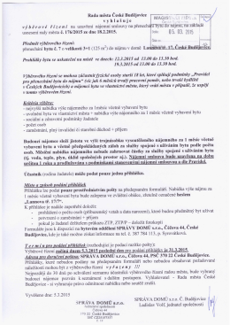 Rada města Česk&eacute; Budějovice