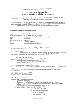 VÝsz k PODÁ_Ní ,NABÍDKY A PROKAZANI SPLNENI KVALIFIKACE