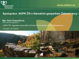 Spolupráce Agentury ochrany přírody a krajiny ČR s Národním