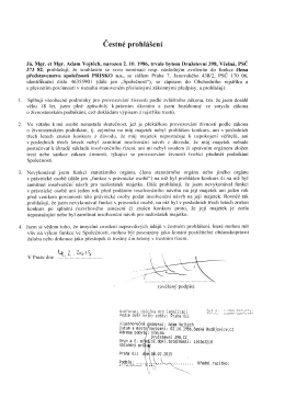 Cestn&eacute; prohl&aacute;&scaron;en&iacute;