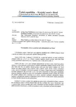 Česká republika - Krajský soud v Brně
