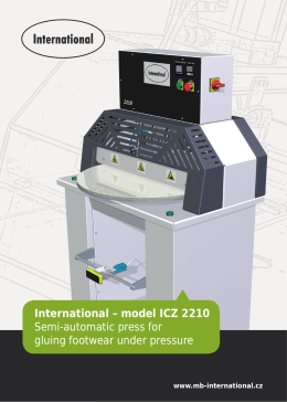 International – model ICZ 2210 Semi-automatic
