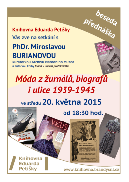 Móda z žurnálů, biografů i ulice 1939-1945