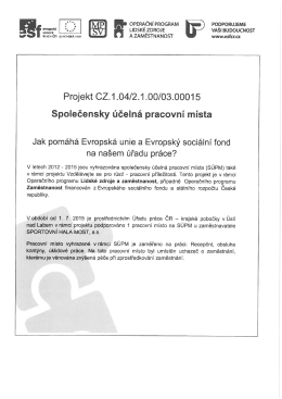 Projekt CZ.1.04/2.1.00/03.00015