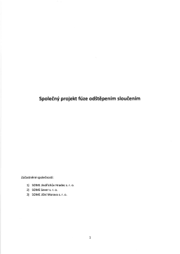 Společn&yacute; projekt f&uacute;ze od&scaron;těpen&iacute;m sloučen&iacute;m