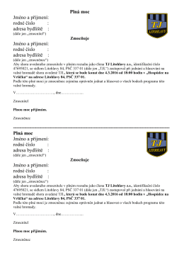 Pln&aacute; moc pdf - TJ Litohlavy