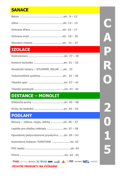 Capro stavební chemie