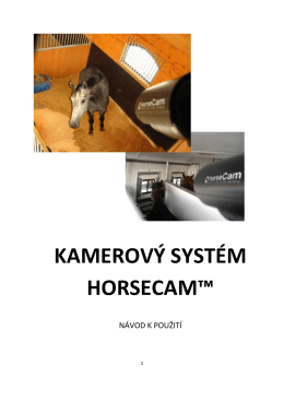 KAMEROVÝ SYSTÉM HORSECAM™