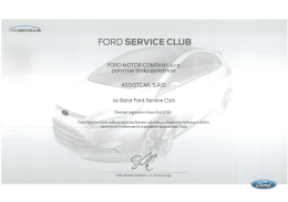 FORD MOTOR COMPANY, S.r.o.