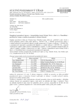 ST&Aacute;TN&Iacute; POZEMKov&Yacute; &Uacute;ŘAD llllllllllllllllllll lllll lllllllllll