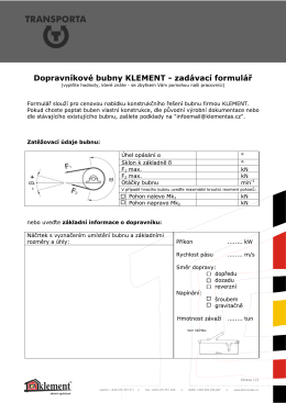150323 Dopravníkové bubny KLEMENT