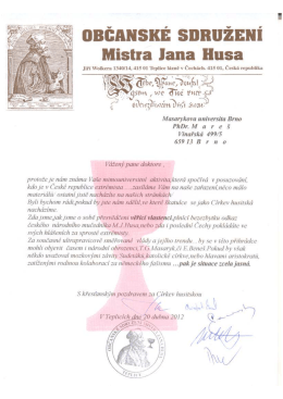 Dubnov&aacute; korespondence OS